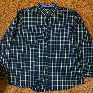 Chaps green/blue plaid XXL button-up